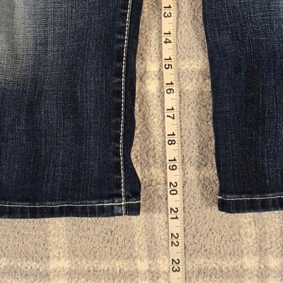 BKE Denim Stella Stretch Capri Dark Blue Cropped Women's Jeans W32 L21 - Picture 11 of 11